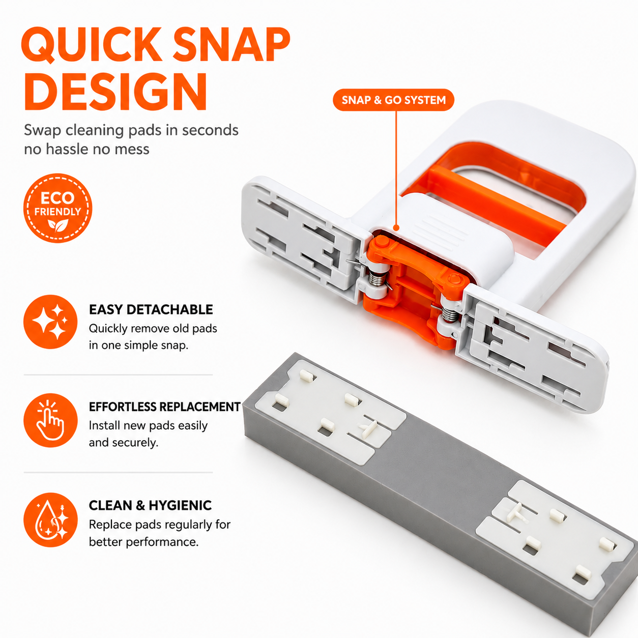 SnappyMop versatile cleaning use cases